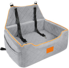 Comfortable Dog Car Seat for Medium/Large Dogs, Washable with Storage Pockets