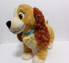DISNEY LADY AND THE TRAMP 14" Beanbag PLUSH COCKER SPANIEL Dog Stuffed Animal