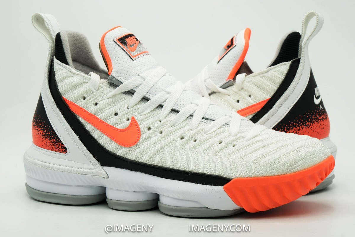 lebron 16 hot lava white