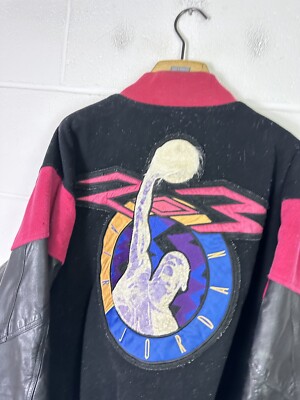 Vintage Nike Air Jordan Jacket Mens Large Black Leather Vintage Nike Air Jordan Jacket Mens Large Black Leather