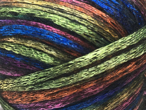 Glam Universe Ice #64599 Rainbow Violet Fire Sage Sapphire 100g Shiny Fuzzy Yarn - Picture 2 of 6