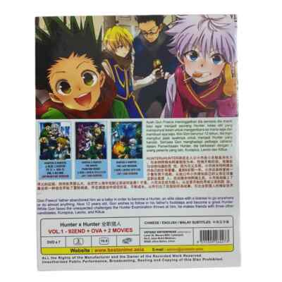 Anime Hunter x Hunter 1999 Complete 92 Eps + OVA & 2 Movies Box