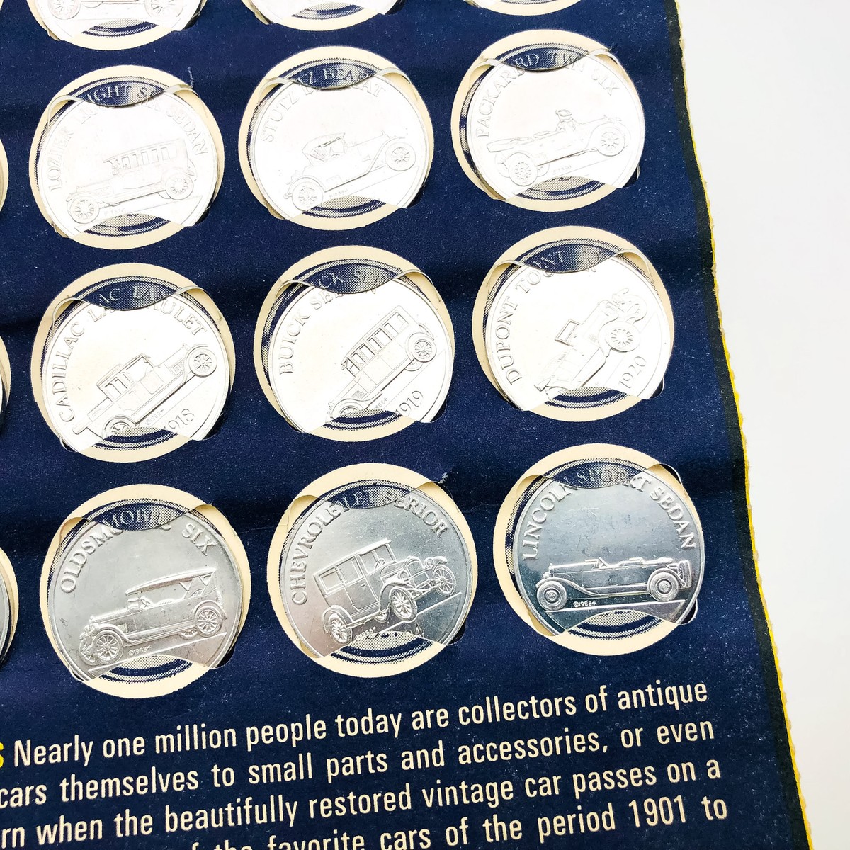 Sunoco Aluminum Antique Car Coin Collection Series 1