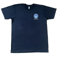 Men's Hofbrau HB Hofbrauhaus Munchen Germany Beer Dark Blue Shirt Sz L