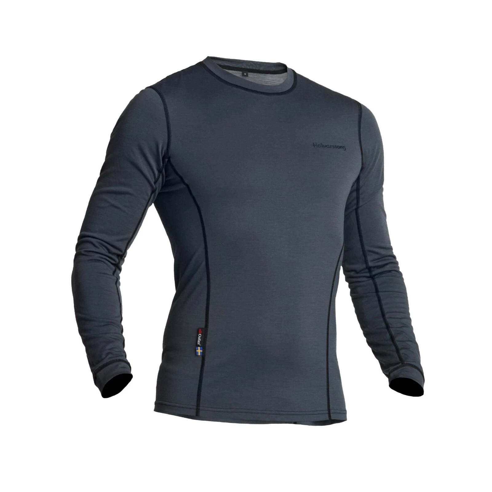 Halvarssons Comfort Sweater Outlast Merino Wool Base Layer Top - Grey