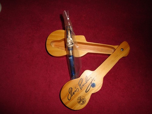 NEW Elvis Presley Limited Edition Collector Pen Wood Guitar Case E.P.E Official - Picture 3 of 4