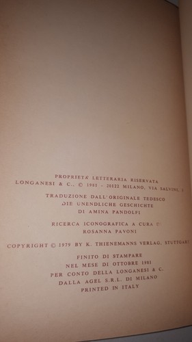 Ende DIE UNENDLICHE GESCHICHTE Longanesi Oktober 1981 zweifarbig 1. italienische Ausgabe LESEN - Bild 14 von 14
