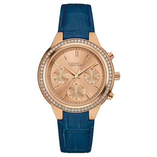 Caravelle New York Women's 44L183 Analog Display Quartz Blue Watch - 第 1/3 張圖片