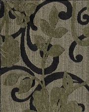 Keilanna Jade Swavelle Mill Creek Black Gold Gray Vine Pattern Upholstery Fabric