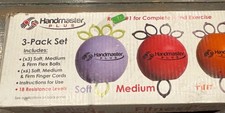 Handmaster Plus 3 Piece Physical Therapy Hand Exerciser Colours May Vary 