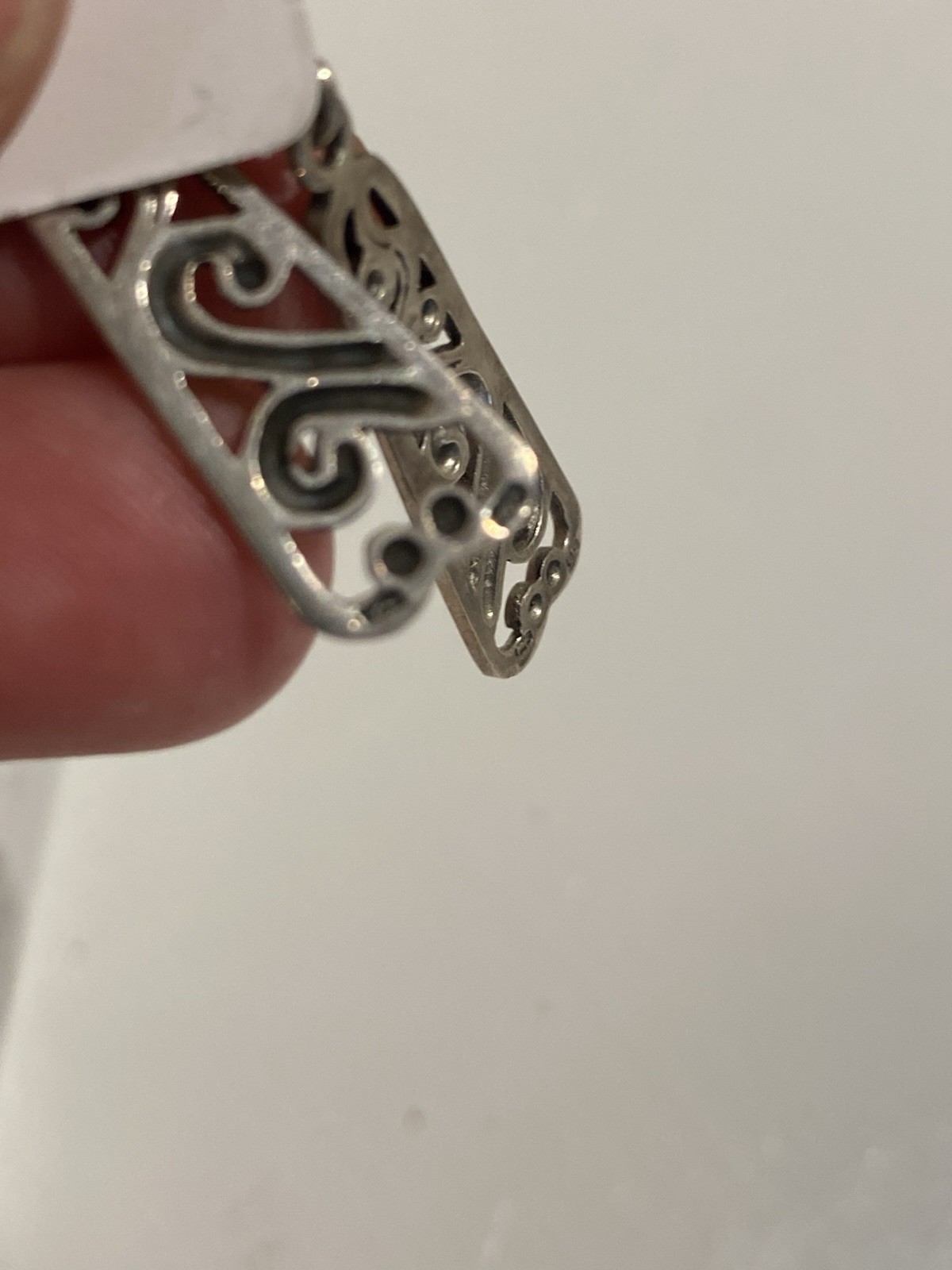 Primrose Sterling Silver  925 Scroll  Dangle Earr… - image 5