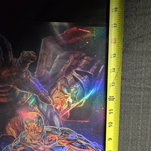 Fantastic Four #1 FIRMADO BERMEJO SDCC 2025 Holofoil/25 impresión artística 17x12 Trinity - Imagen 4 de 5