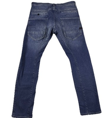 G-Star RAW D-Staq 3D Slim Men's Distressed Blue Jeans Pant Fits 34x29 Tag 32x30
