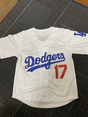 DODGERS JERSEY SHIRT #17 OHTANi KIDS ' SIZE 14/16*BRAND NEW* | eBay