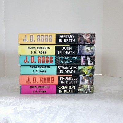 Lot of 6 J. D. Robb in Death Series Books by Nora Roberts Hardcover Books HC DJ