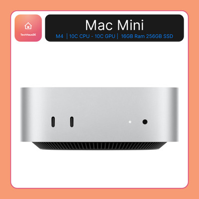 Apple Mac mini M4 - 10C CPU 10C GPU - 16GB RAM - 256GB SSD - Mwst. - NEU&OVP