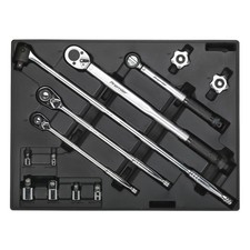 Sealey TBT32 Tool Tray with Ratchet, Torque Wrench, Breaker Bar & Socket Adaptor