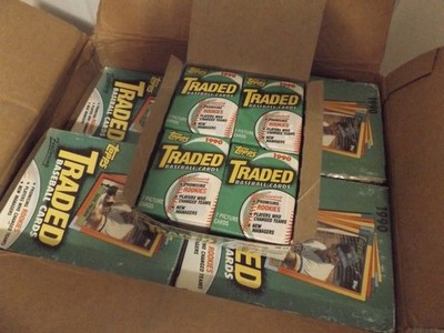 1990 Topps Traded Baseball Cards Wax Box - 36 packs 252 cards