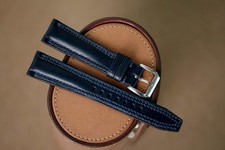 Handmade navy blue watch strap watch band size 20/18