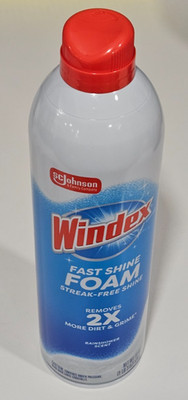 1 Windex Fast Shine Foam Streak Free Glass Cleaner NoDrip Aerosol Cleaning Spray