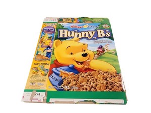 Vintage Kellogg’s Disney Hunny B’s Cereal box  