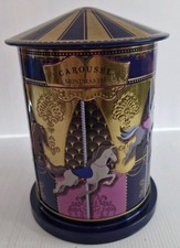 MUSICAL TIN - CAROUSEL - HOTEL DE VILLE - JARDIN DU LUXEMBORG 17.5 cms (Working)