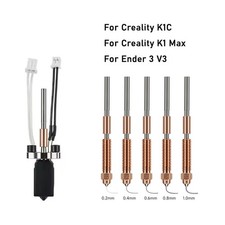 Hotend Kit For Creality K1C/K1 Max/Ender 3 V3 3D Printer Quick-Swap Nozzles Kit