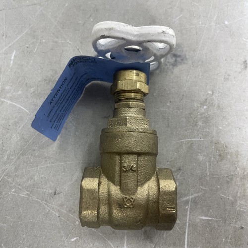 Nibco Gate Valve Non Rising Stem 3/4" Threaded Pipe T113-LF Bronze Finish Tool