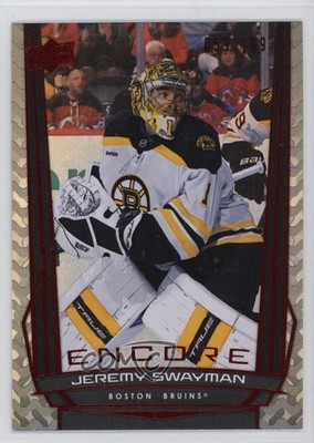 2025-26 Upper Deck Series 2 Encore Red 59/199 Jeremy Swayman #E-114 1r1g