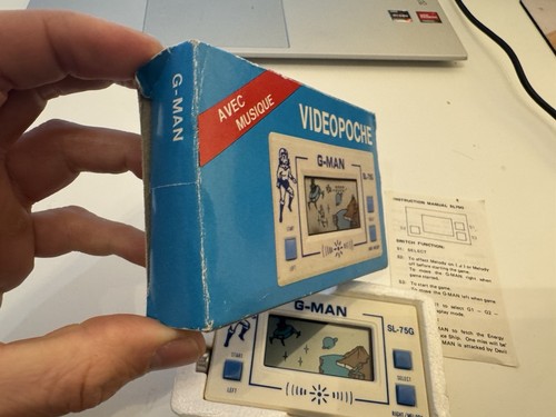 RARE 1983 ORIGINAL POCKETGAME G-MAN Pocket HandHeld Game Console BOXED SL-75G - Bild 20 von 20