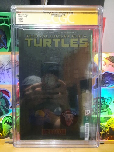 Teenage Mutant Ninja Turtles #6 IDW Megacon Singed Josh Lyman CGC 9.9 - Picture 8 of 18