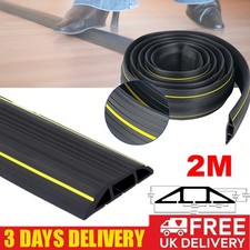 2M Floor Cable Protector Cable Tidy Rubber Wire Cover for indoor outdoor Durable