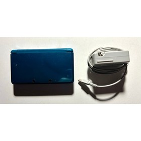 Nintendo 3DS Aqua Blue Japanese console Good Shape🔥Works w/ charger