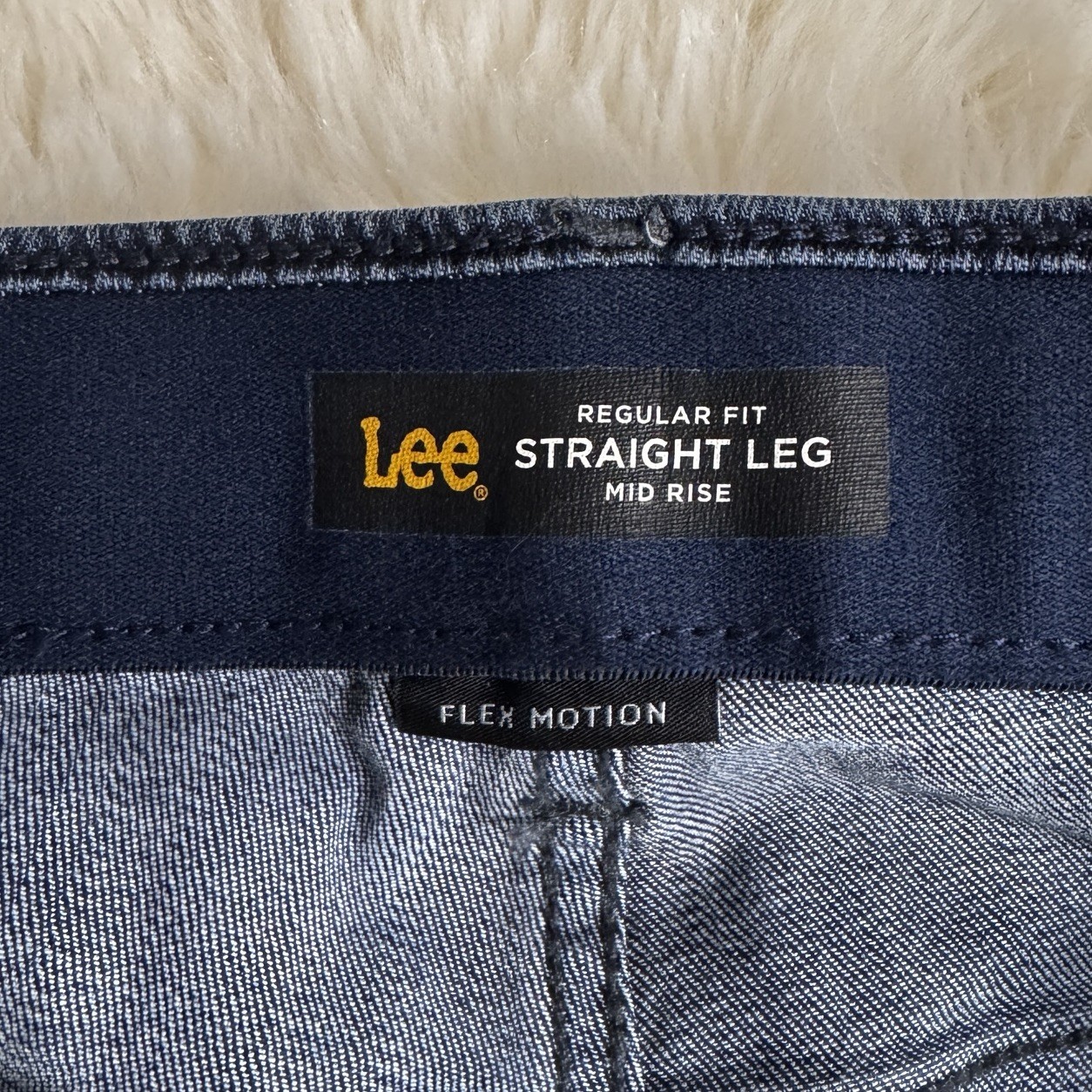 Lee Straight Leg Jeans 12 Short (32x28.5) Regular Fit Blue Denim Womens Casual thumbnail 3