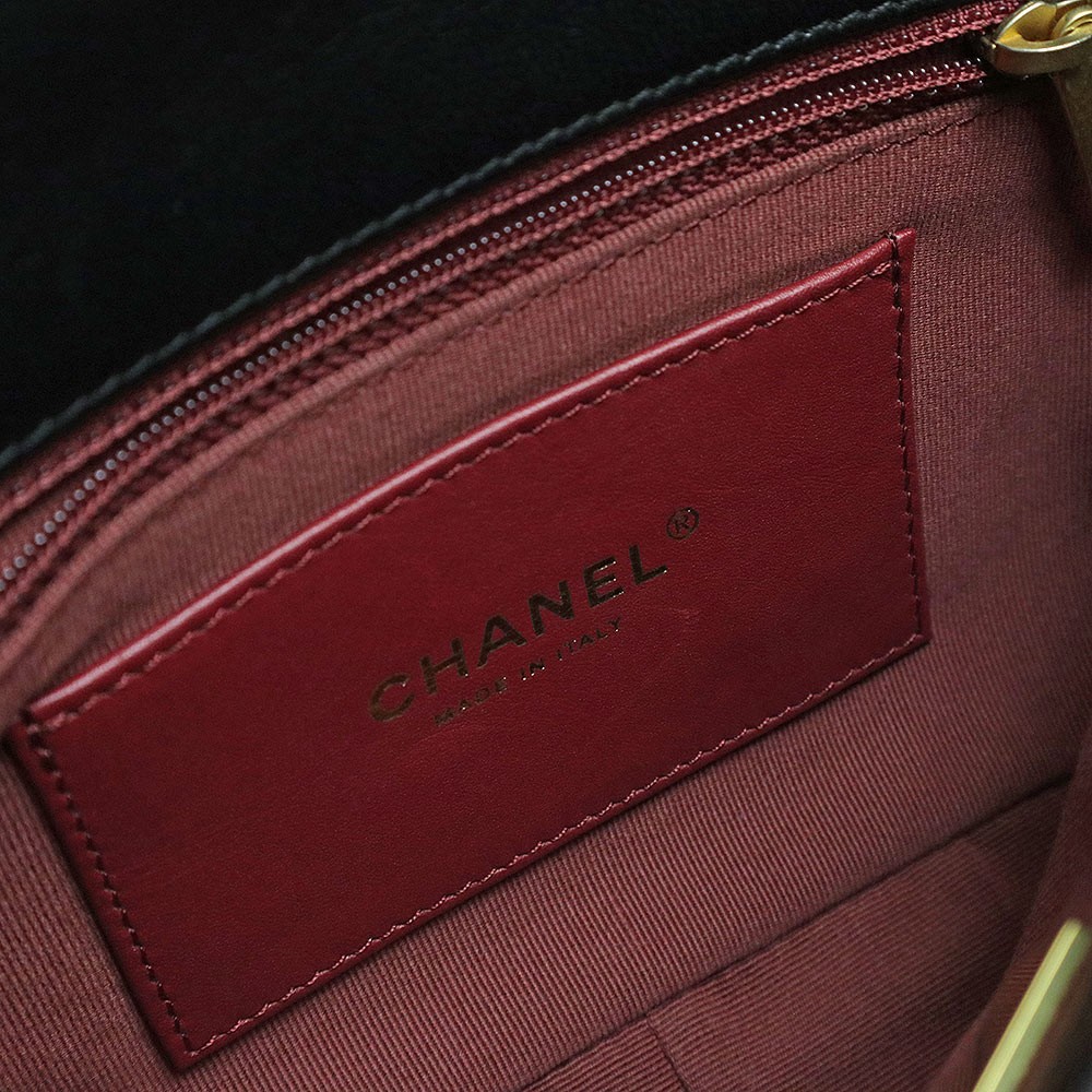 Chanel Metiers d'Art Collection Coco Mark Matelassé Chain Flap One Black #BCB047 image 10