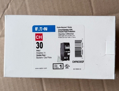 #ad Eaton CHN230GF 30A 2 Pole Ground Fault Circuit Breaker $58.99
