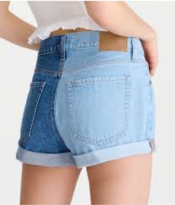 Aéropostale Bicolor Denim Mom Shorts Sz Small See Pics For Measurements