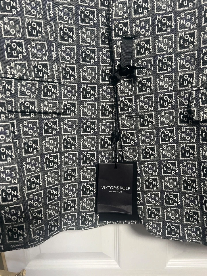 £1,095 NEW RARE VIKTOR AND ROLF MENS BLAZER Suit Jacket 46 36 - Image 3 of 4