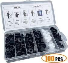 For Hyundai Elantra Tucson Santa Fe Sonata 100pc 6sizes Bumper Retainer Clips For Hyundai Elantra Tucson Santa Fe Sonata 100pc 6sizes Bumper Retainer Clips