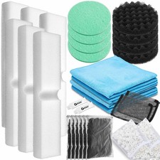 Threlaco 28 Pcs Aquarium Media Kit Compatible with Phosphate Remover Pads