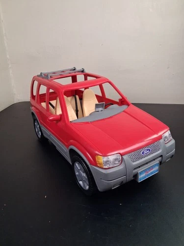 Mattel Barbie Ford  Escape SUV • Red Car w/ Adjustable Seats & Seatbelts • 2002