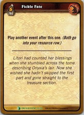 2006 Fickle Fate 12 Uncommon World of Warcraft WOW TCG CCG