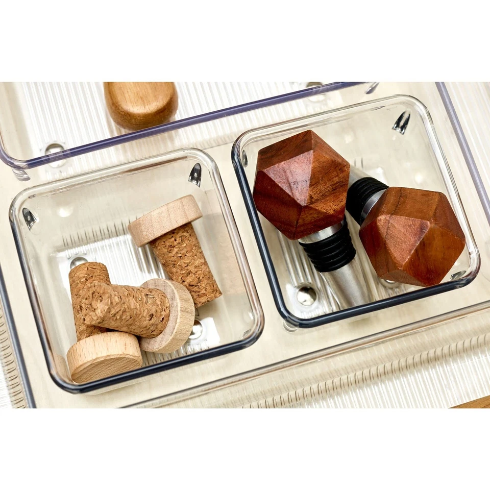 Idesign Set Of 2 Small Drawer Organizers 3X3x2 For Makeup Office And Crafts - Image 4 of 4