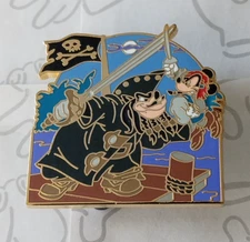 Pete and Mickey Mouse Pirates of the Caribbean Starter Disney Pin 83686