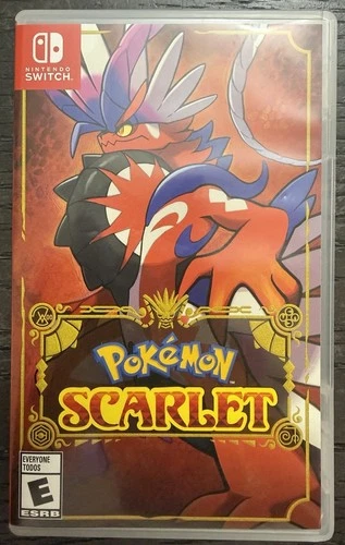 Pokemon Scarlet Nintendo Switch Game Complete CIB Excellent Condition