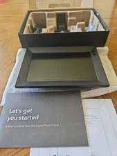 Nixplay 8 inch HD Digital Photo Frame Black W/ Remote Plug and Play New Open Box