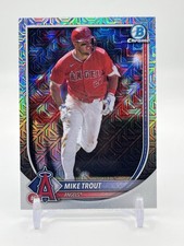 Mike Trout 2025 Bowman Chrome #1 Mega Box Mojo Refractor Angels