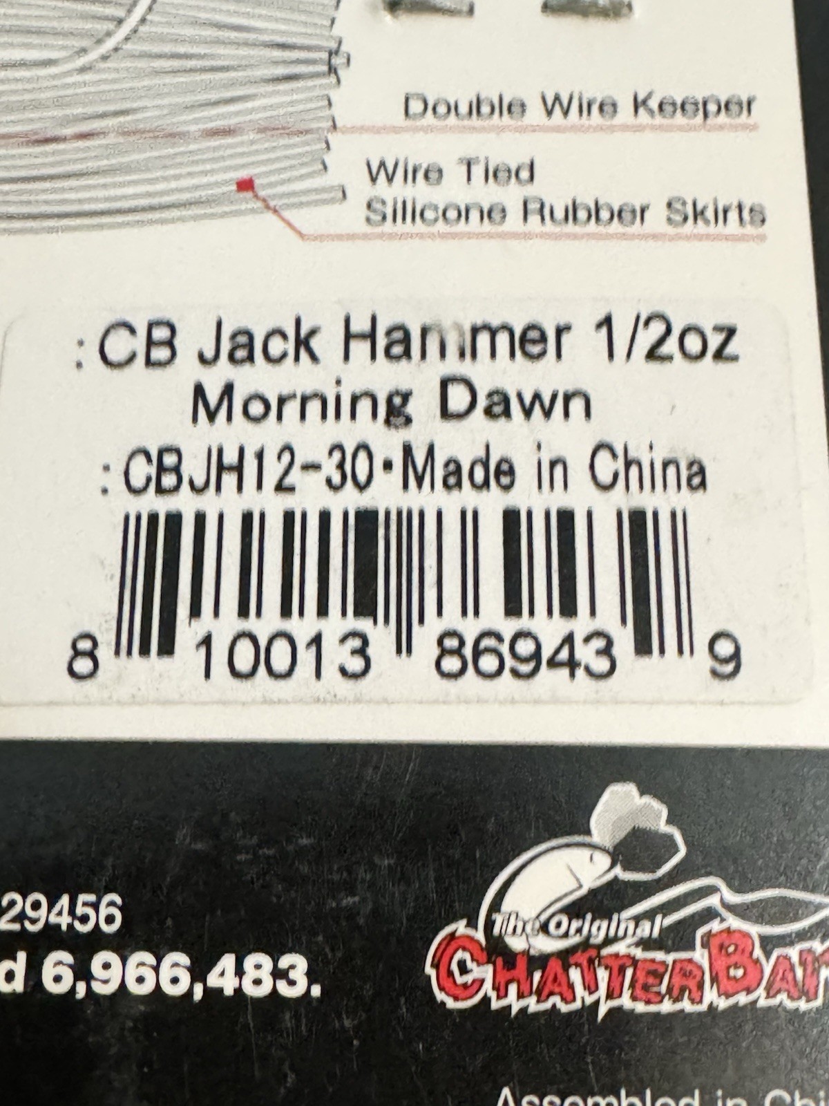 Z-man Jackhammer Chatterbait 1/2oz Morning Dawn - Image 4
