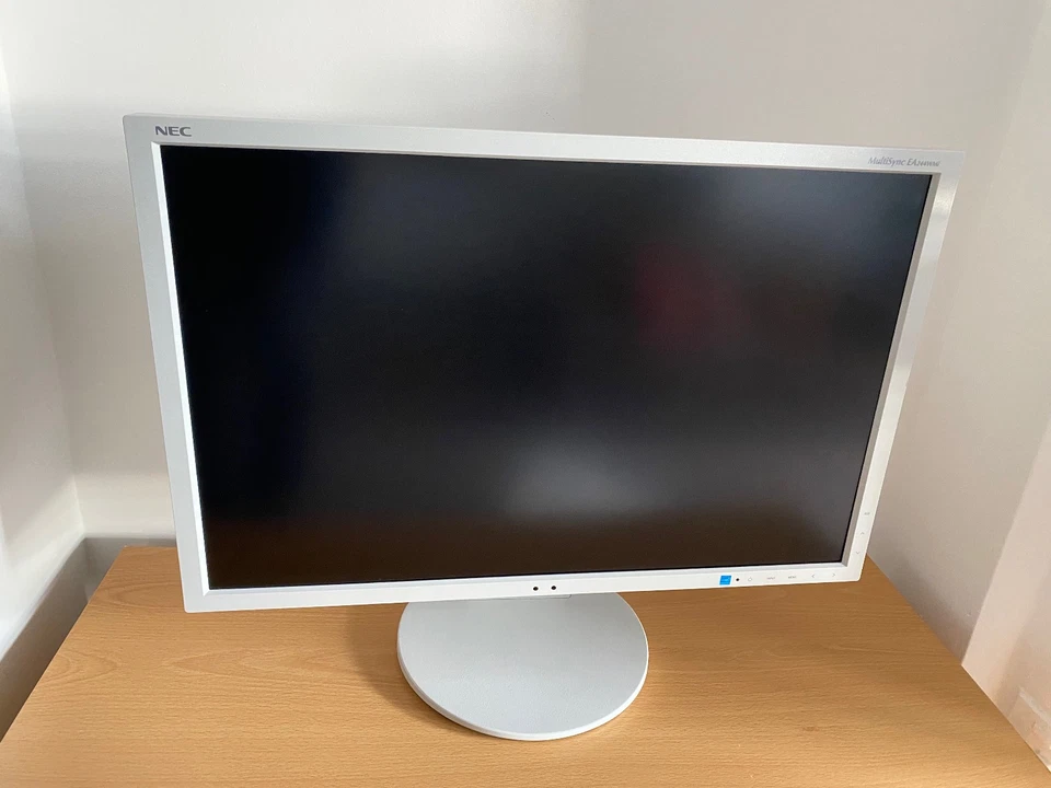 NEC EA244WMi 24 inch IPS Monitor 16:10 1920x1200p White Tilt Rotate DVI HDMI VGA - Image 3 of 4
