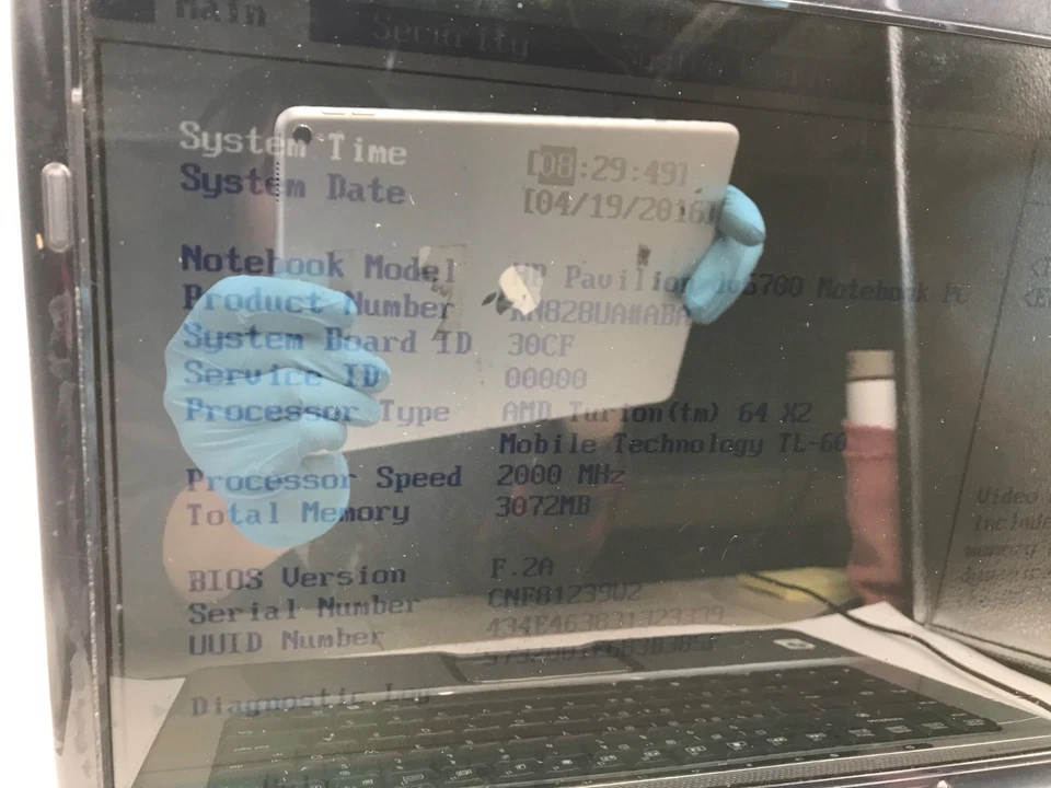 HP Pavilion dv6700 AMD Turion 64 X2  2.0GHz 15" Laptop 3 GB RAM NO HDD- MZ - Image 2 of 4
